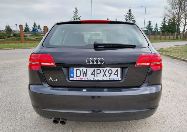 Audi A3 cena 24000 przebieg: 316829, rok produkcji 2009 z Wrocław małe 106